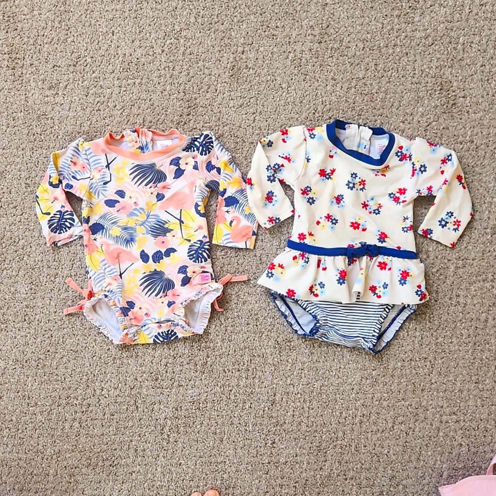 2 Ruffle Butt Baby swim suit
